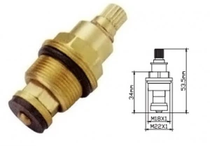 Кран букса M18 рез. 20 шлиц (для российских смесителей) G9518 Gota Rocio