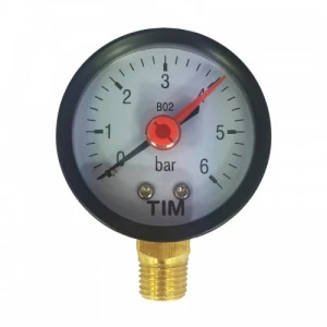 Манометр радиальный 1/4"  50/6 bar TIM
