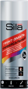 Грунт акриловый аэрозольный универсальный белый 520мл Sila HOME (12)