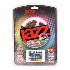 Лента LED (бл.) PLS-BL 4м. 5050/30диод. IP65 RGB JazzWay 