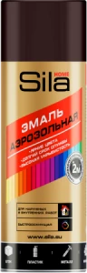 Эмаль акриловая аэрозольная Шоколадно-коричневая RAL 8017 520мл Sila HOME (12)