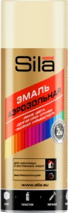 Эмаль акриловая аэрозольная Бежевая RAL 1001 520мл Sila HOME (12)