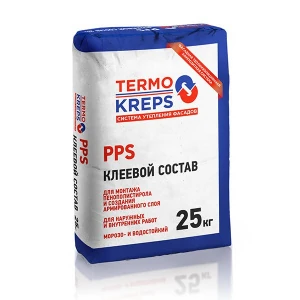 Клей для теплоизоляции (пенополистерол) PPS 25кг КРЕПС (56)