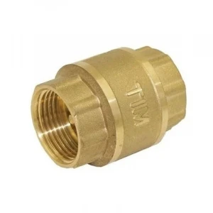 Клапан обратный пруж.  1 1/2" с лат. седлом короткий TIM