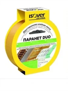 Лента клейкая 30мм*20м двухсторонняя ПАРАНЕТ ДУО ISOVER (20)