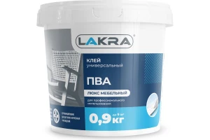 Клей ПВА мебельный 0,9кг Люкс Лакра