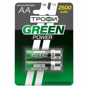 Аккумулятор АА 2500mAh HR6 ТРОФИ