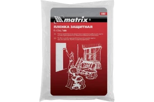 Пленка защитная 4*5м 7мкр полиэтиленовая Matrix