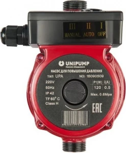 Насос циркуляционный 15/120/195 для повышения давления UNIPUMP UPА