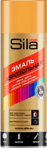 Эмаль акриловая аэрозольная Оранжевая RAL 62004 520мл Sila HOME (12)
