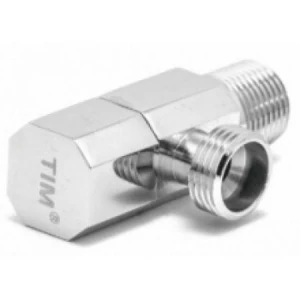 Кран поворотный для углового соединения 1/2"х1" MF хром. TIM